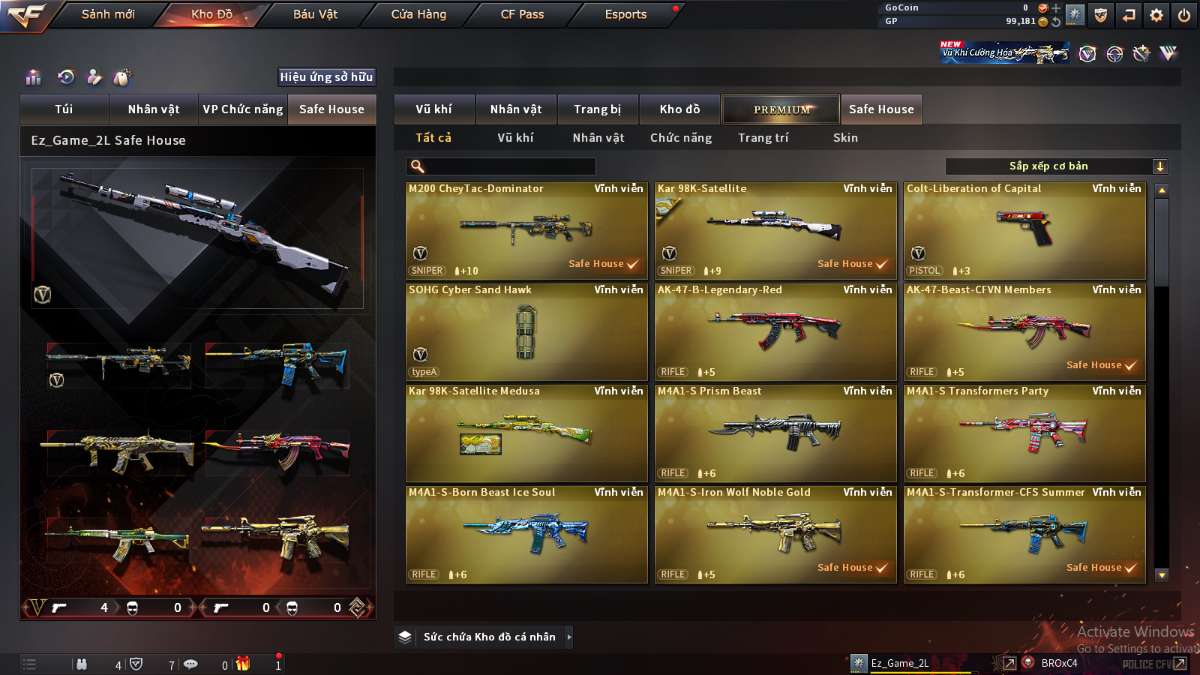 shop acc cf uy tin gia re